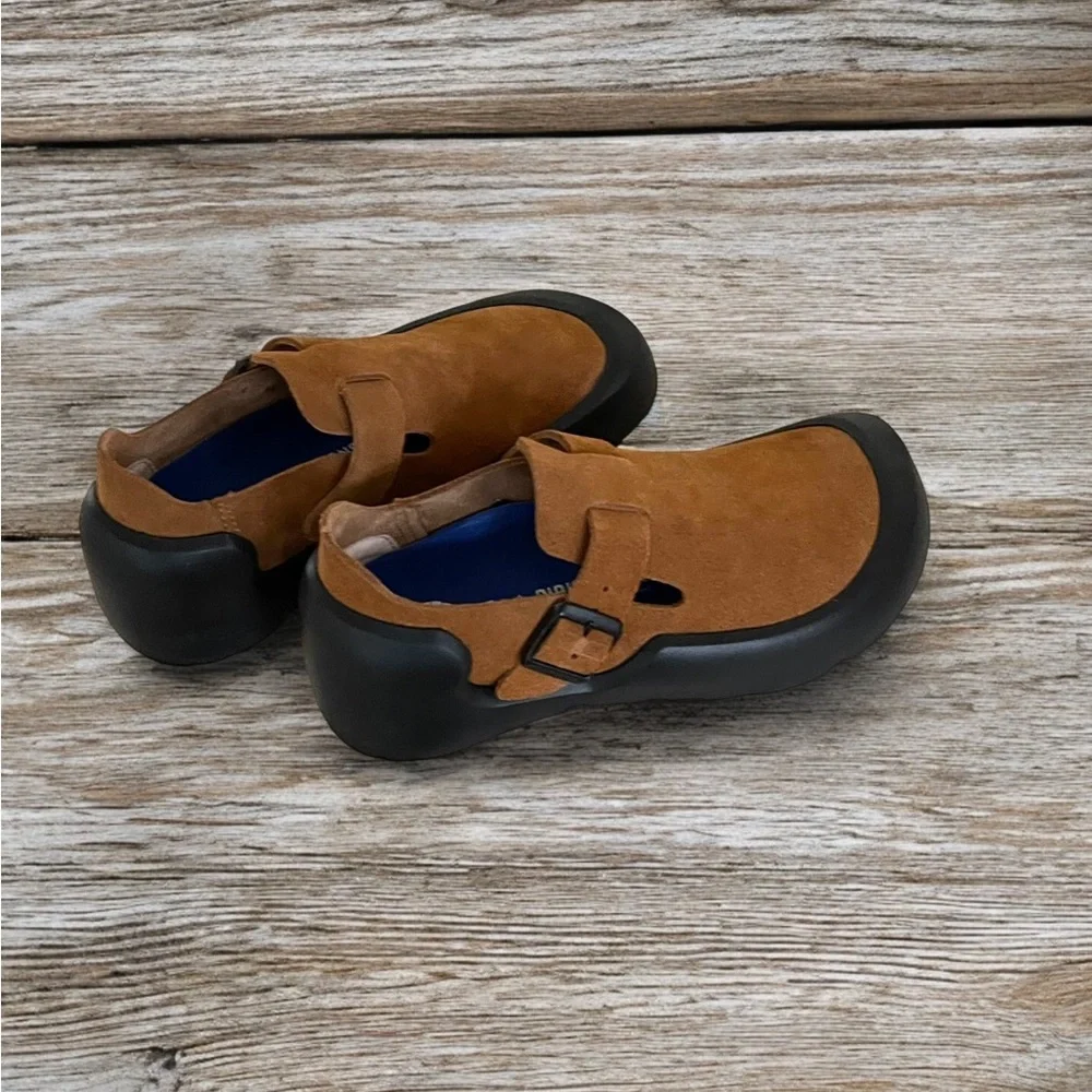 💕Birkenstock Reykjavik Mink Narrow Nubuck Leather Shoes